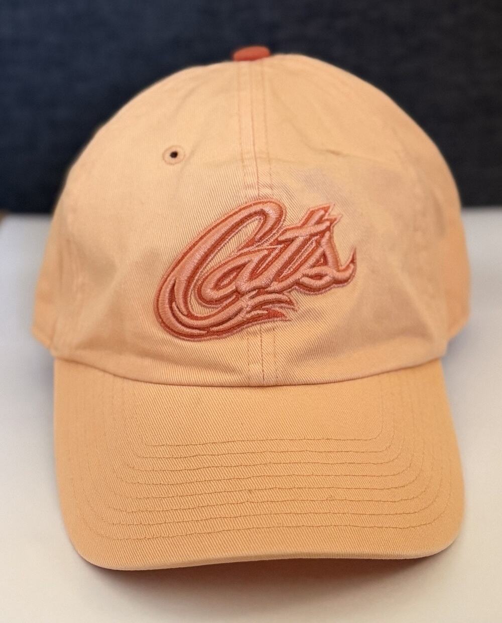 Y2K Sacramento River Cats Baseball Orange Script Cats Cute Hat Strap back ‘47